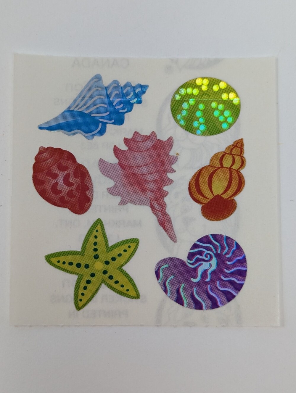 Sandylion Stickers Seashell  Starfish Vintage